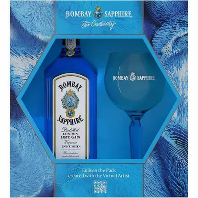 Bombay Sapphire Gin + Glass