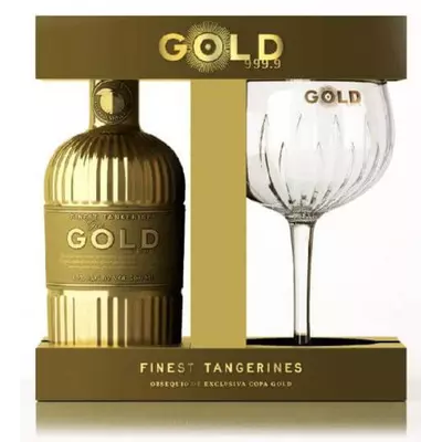Gin Gold 999.9 Glass Set