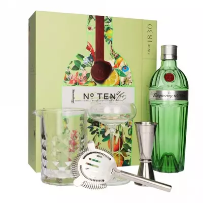 Tanqueray No.Ten Gin Martini Gift Set 700ml